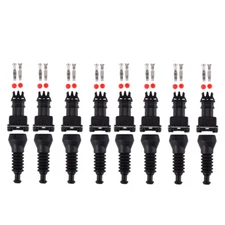 8x For Bosch Jetronic EV1 Junior Power Timer Fuel Injector Plug Crimp Connection