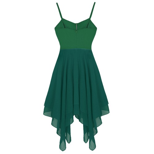 Womens Ballet Lyrical Dance Dress Chiffon Modern Contemporary Dancewear Costume - Picture 63 of 76
