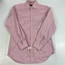 Boden Shirt Men 15 1/2 Pink Dotted Long Sleeve Button Up Casual Preppy Valentine