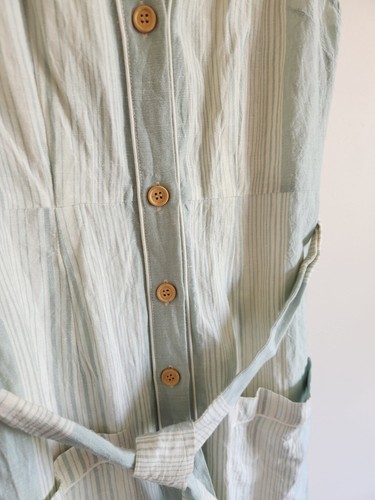 Steele NWT Diana Midi Dress Size Small Skyline Linen Blend, Quiet Luxury Mint - Picture 7 of 9