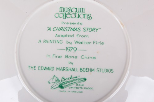 A Christmas Story (Boehm, 1979) Decorative Plate w COA, Museum Collections - Picture 4 of 5