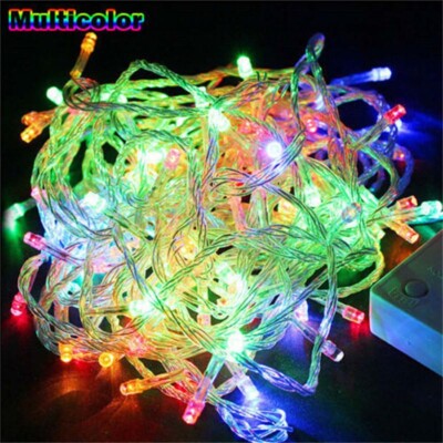 MULTICOLOR FAIRY STRING LIGHTS 500 LED CHRISTMAS TREE WEDDING XMAS PARTY DECOR O