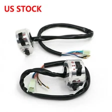 Chrome Universal Motorcycle Handle Bar Switch Control 22mm 7/8" For Cafe Racer