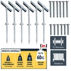 Plasterboard screws TV Bracket fixing kit hollow cavity toggle snap fixin 6 Pack