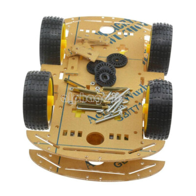 2WD 4WD Roboter Smart Auto Chassis Kits Speed Encoder 65x26mm Reifen für Arduino NEU