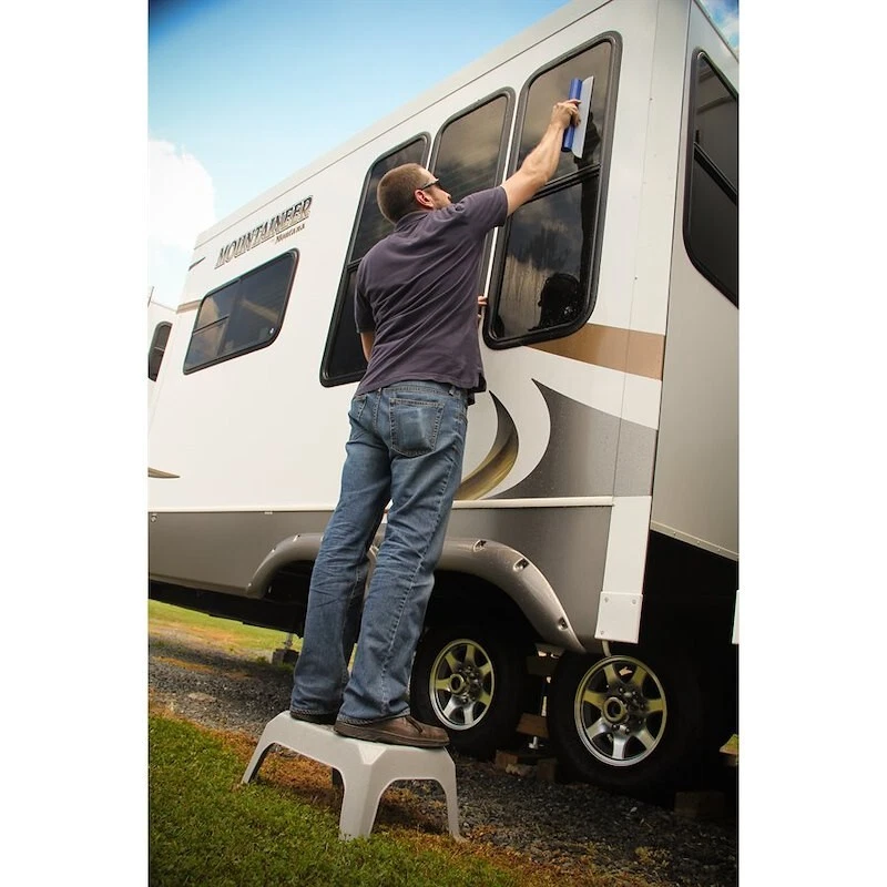 Camco Durable Large Step Stool - Textured Platform Surface to Help Prevent Slipp - Image 2 of 4