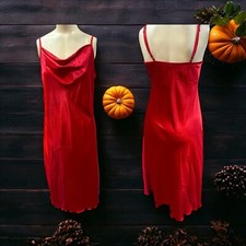 Bebe, Woman, Dress Formal, Red,Sz L,Made in USA,Draped neckline,New,Sleeveless.!