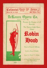 Bessie Abott "ROBIN HOOD" De Koven Opera Co. / Walter Hyde 1913 Chicago Herald