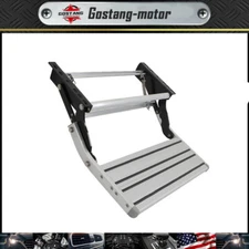 RV Camper Platform Steps Stair Aluminium Manual Pull Out Retractable Single Step