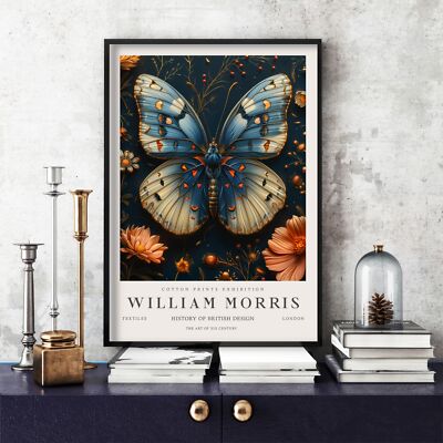 William Morris Druck, William Morris Ausstellung Poster Schmetterling (3c)