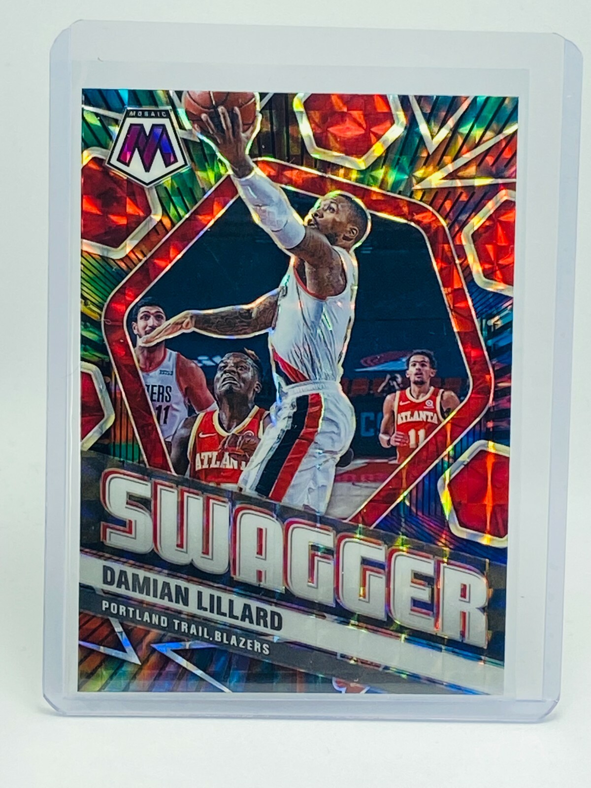 2020-21 Panini Mosaic Damian Lillard Swagger #13