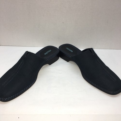 Nicole blaue flache Damen-Pantolette aus Veloursleder Clog Größe 7,5 Adobe - Bild 3 von 6