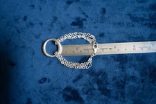 sterling 925 FAS thiland chain link braclet with oval charm