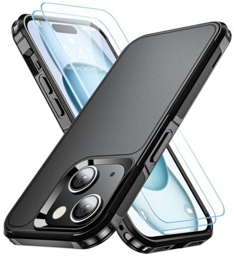 Shockproof for Case,[15 FT Military Grade Drop Protection],with iPhone 15 Black