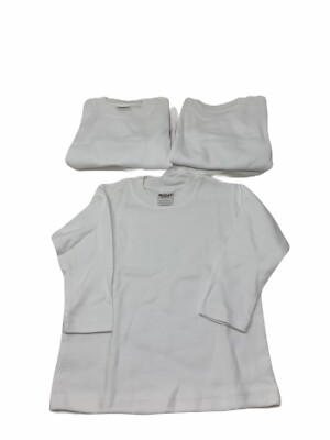 NWOT MONAG KIDS TEE SHIRT T-Shirt White Lot of 5 Long Sleeve 12 Months