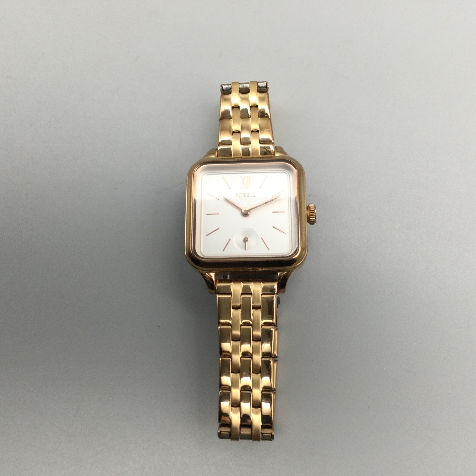 Fossil Colleen Watch Women 28mm Gold Tone Small Seconds BQ3831 New 