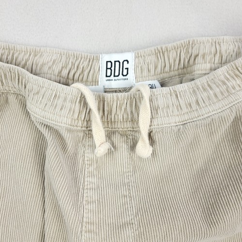 Pantalón BDG PJ Para Hombre 34x32 Beige Algodón Pinwale Pana Tirar con Cordón Bolsillos - Imagen 10 de 15