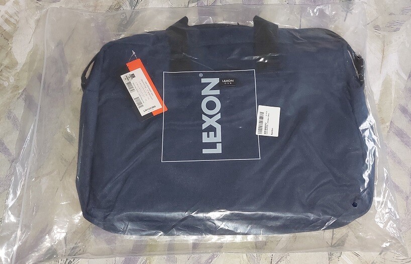 BOLSO MOCHILA PORTATIL 15" PORTA DOCUMENTOS LEXON ONE AZUL NUEVA ETIQUETAS