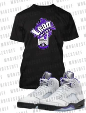 Graphic Big Tall Small Lean Kush Tee Shirt To Match J5 Concord Sneaker Shoe Tee