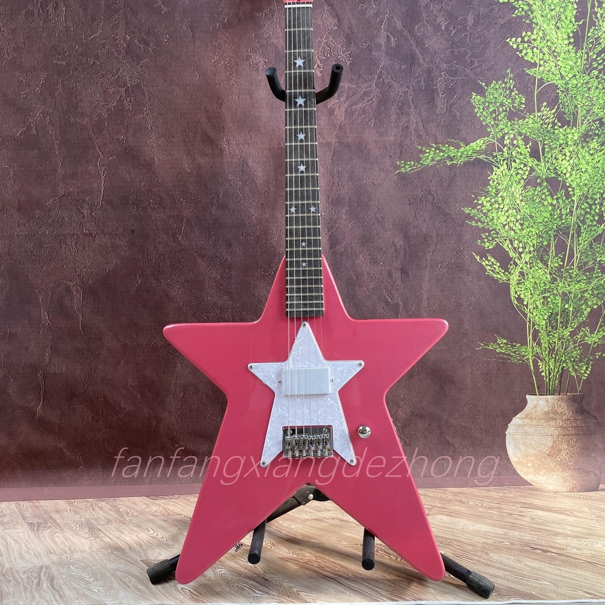 Daisy Rock Debutante Star Pink custom electric guitar 22 Daisy Rock Debutante Star Pink custom electric guitar 22