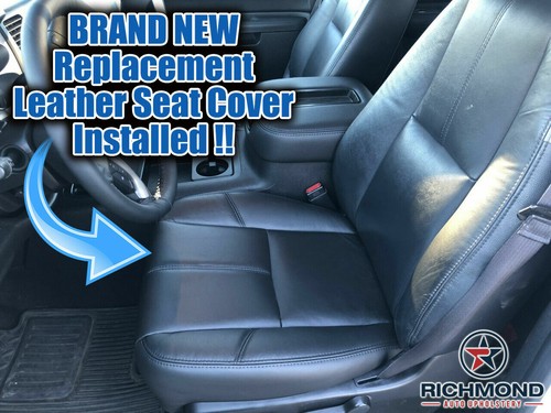 2007 2008 2009 Chevy 1500HD 2500HD Base - Driver Side Lean Back VINYL Seat Cover - Picture 11 of 12