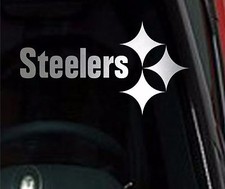 Pittsburgh Steelers Chrome 10" Vinyl Car Truck Decal Window Sticker