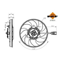NRF 470035 LüFter MotorlüFter MotorküHler LüFtermotor LüFterrad KüHlerlüFter