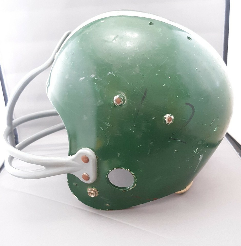 Vintage Football Helmet REACH 700 7¼7⅜. Lineman Face Mask Green eBay