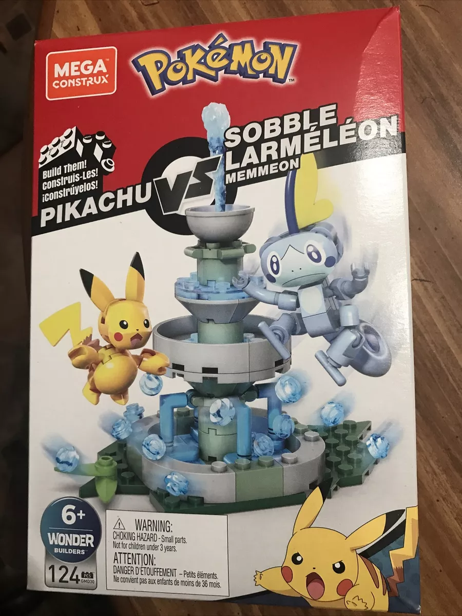 Mega Pokemon Construx 124 Piece Building Set | Pikachu vs Sobble