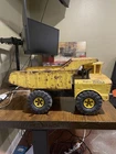 Tonka Mighty Dump Truck Pressed Steel Yellow Diecast Construction Vehicle Toy