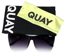 Quay Australia Come Thru 1212 Sunglasses Category 3 Black Frame and Fade Lens