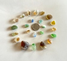 Genuine Beach Sea Bonfire Glass Unique Beautiful Colors Surf-tumbled Multi's