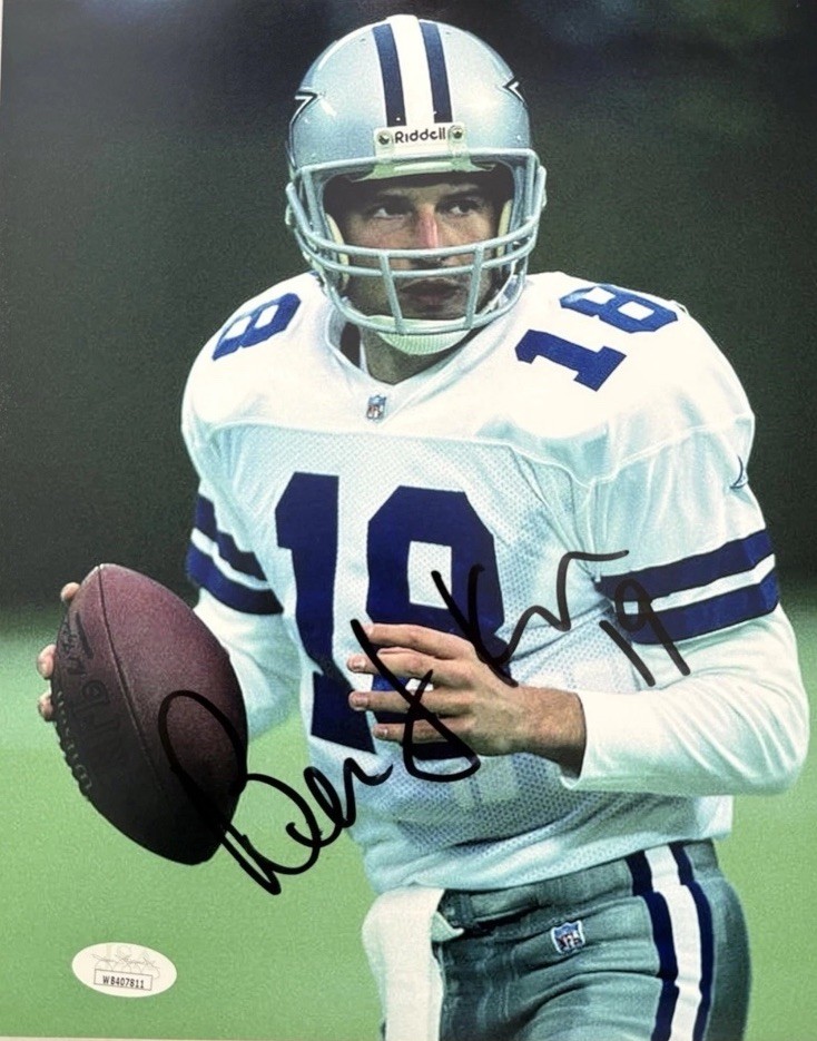 Bernie Kosar Autographed Signed Dallas Cowboys 10x8 Photo JSA COA 