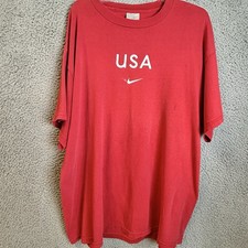Vintage Y2K Nike Center Swoosh USA Soccer Fut...