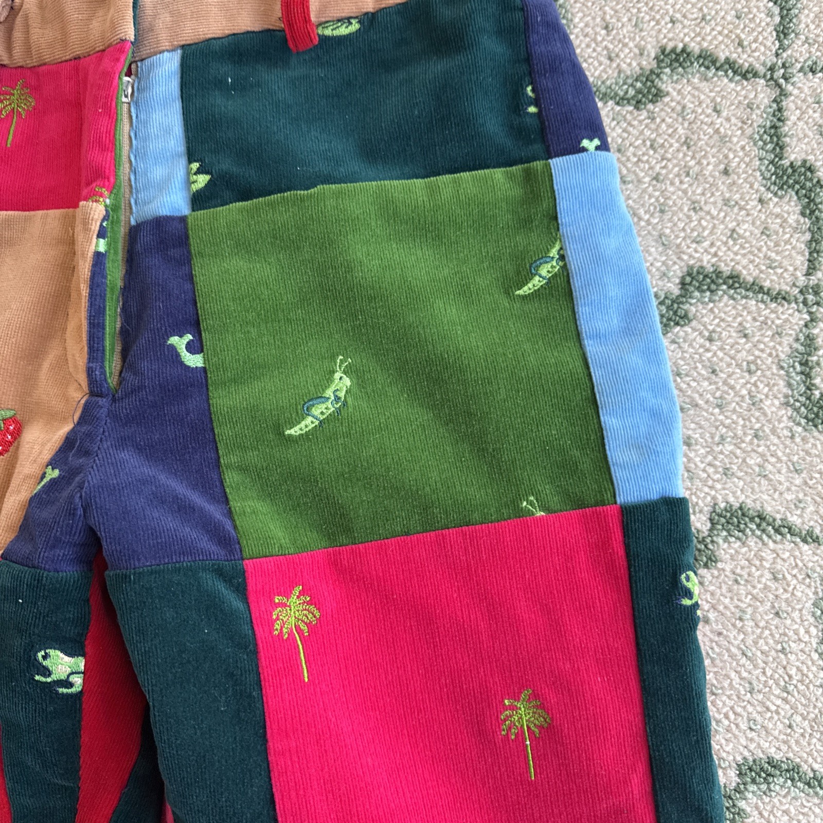 Lily Pulitzer Patch Work Patchwork Animal Corduro… - image 2