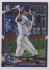 2018 Bowman Chrome Prospects Purple Shimmer Refractor Nicholas Lopez Nicky 1q5