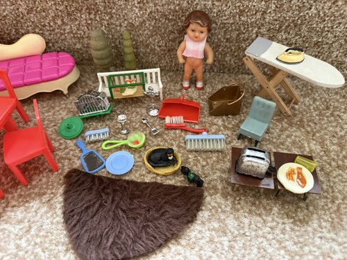 Vintage 70’s Dolls house 1:16 Etc Accessories Figure Etc Bundle Addis Cat Marx - Picture 2 of 2
