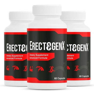 (3 Pack) ErectogenX for Men, Erectogen X Advanced Male Performance Support