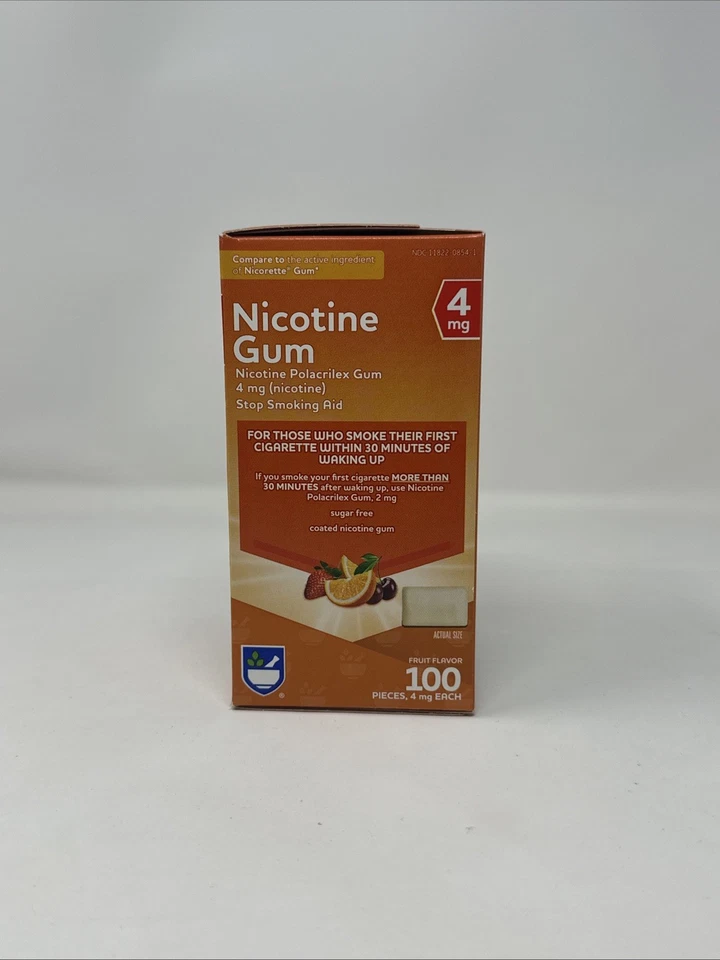 Goma de nicotina Rite Aid 2 mg sabor fruta 100 piezas caducidad 09/2025 Foto 2 de 4