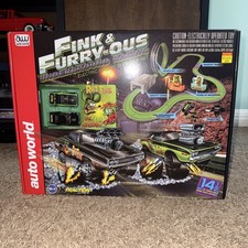 Auto World Rat Fink Fink Furry-OUS Underground Racing Slot Race Set