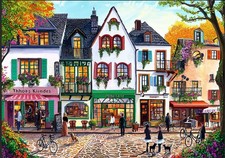 1000 Piece Jigsaw Puzzle European Street Scene Family Game Craft Art Gift