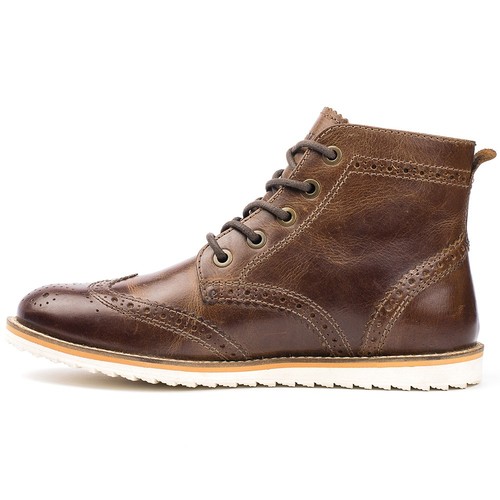 Crevo Boardwalk Lace Up Mens Brown Casual Boots CV1209-225 - Picture 3 of 5