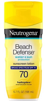 Neutrogena Sunscreen Lotion Beach Defense SPF 70, Face  Body Sunscreen, Broad...