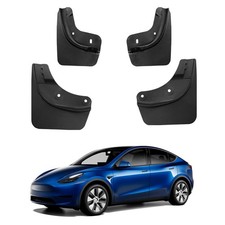 Motrobe 2021-2024 Tesla Model Y Mud Flaps No Drilling No Tape All Weather Mud