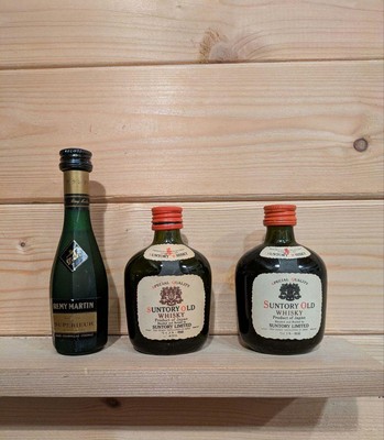 Mini Flasche Suntory Old Whisky Remy Martin Superure