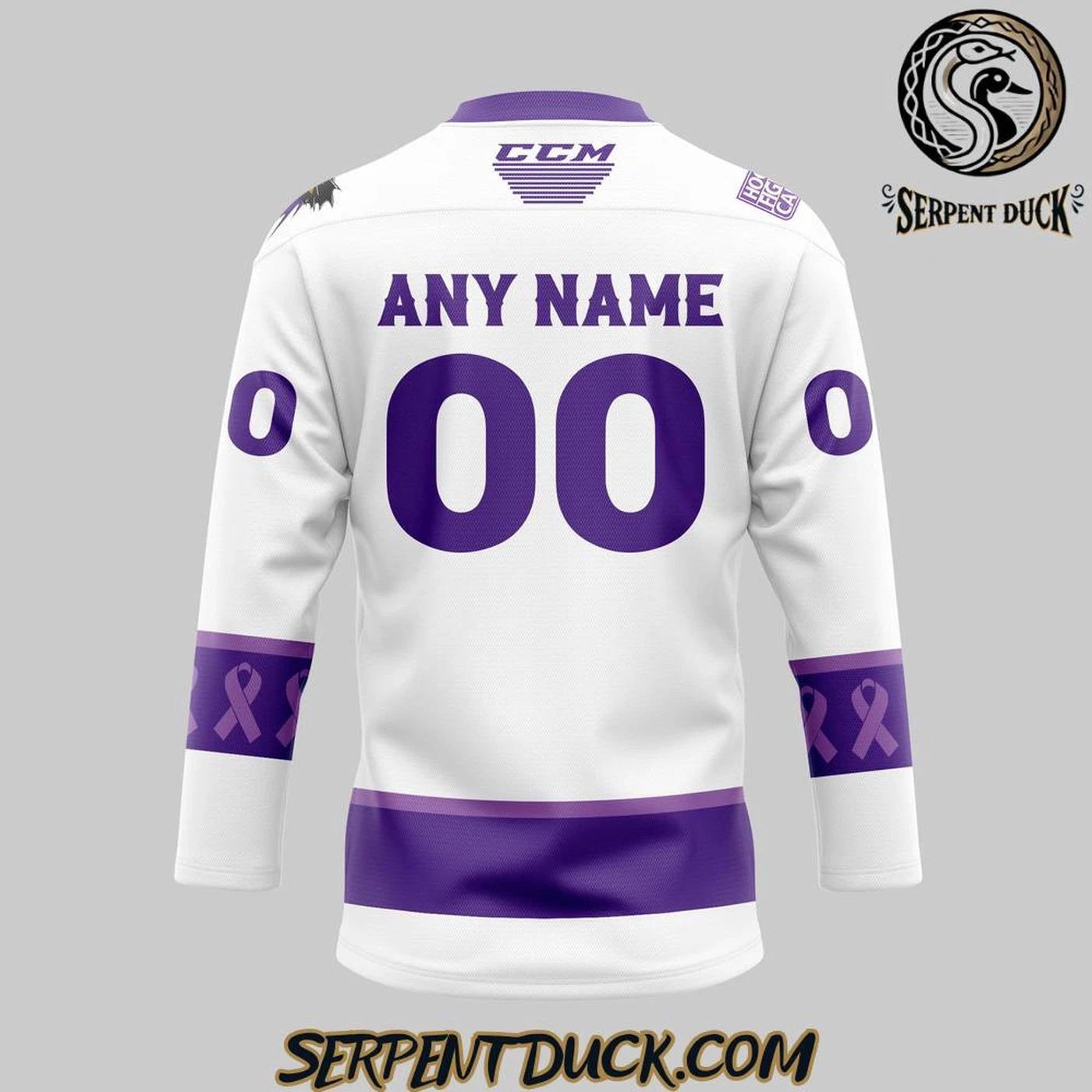 Personalized Cleveland Monsters Hockey Fight Cancer Men's Jersey