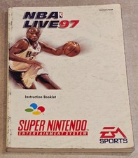 Manual Only NBA Live 97 super nintendo Snes Nes