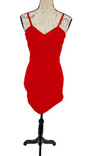 Express Dress Small Red Sweetheart Neckline Spaghetti Straps Lined Great