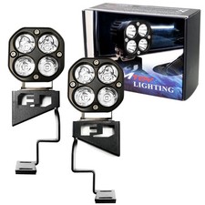 Clear Lens Round Shape Led Cowl Light Kit W Bracket Wire For 2007-14 Fj Cruiser Clear Lens Round Shape Led Cowl Light Kit W Bracket Wire For 2007-14 Fj Cruiser