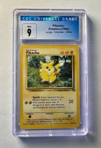 CGC 9 Pikachu Jungle Unlimited 60/64